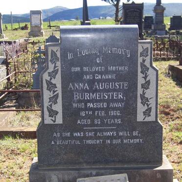 BURMEISTER Anna Auguste -1966