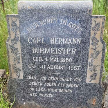 BURMEISTER Carl Hermann 1880-1957
