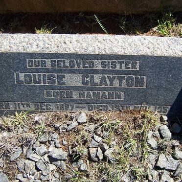CLAYTON Louise nee HAMANN 1887-1954