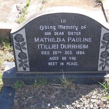 DURRHEIM Mathilda Pauline -1964