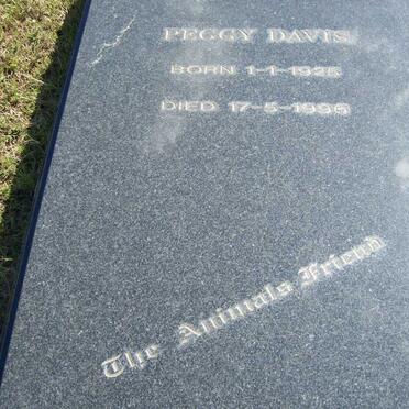 DAVIS Peggy 1925-1996