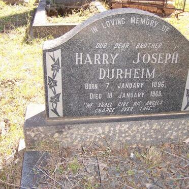 DURHEIM Harry Joseph 1896-1960