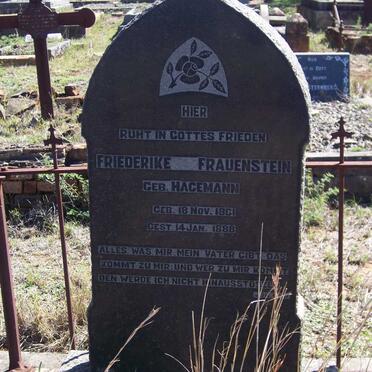 FRAUENSTEIN Friederike nee HAGEMANN 1861-1888