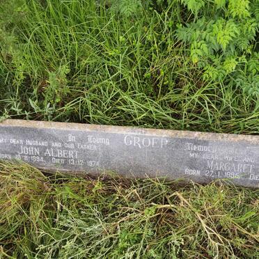 GROEP John Albert 1894-1974 &amp; Margaret Ann 1895-1960
