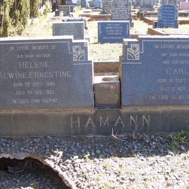 HAMANN Carl 1890-1958 &amp; Helene Alwine Ernestine 1889-1963