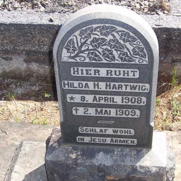 HARTWIG Hilda H. 1908-1909