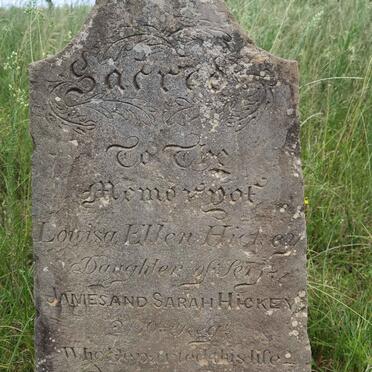 HICKEY Louisa Ellen -1863