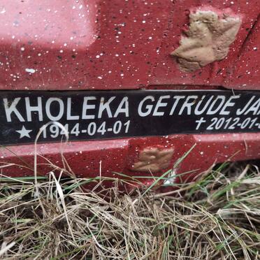 JAMES Kholeka Getrude 1944-2012