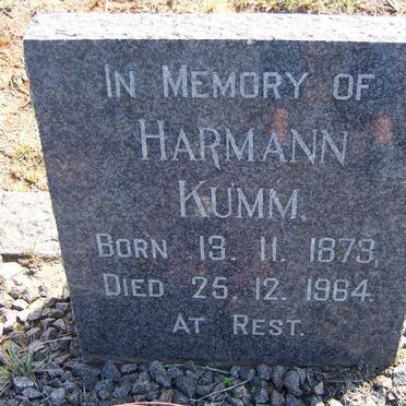 KUMM Harmann 1873-1964