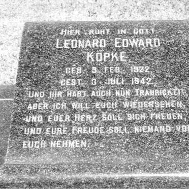 KOPKE Leonard Edward 1922-1942