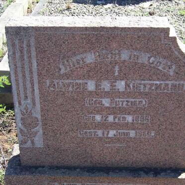 KIETZMANN Alwine E.E.nee PUTZIER 1896-1950