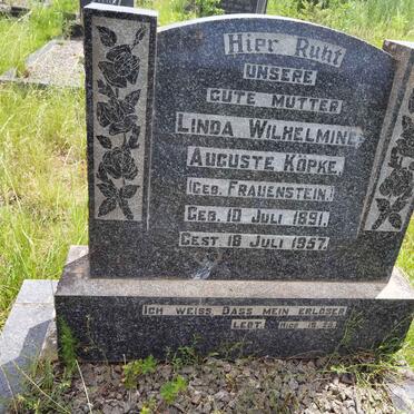 KOPKE Linda Wilhelmine Auguste nee FRAUENSTEIN 1891-1957