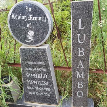LUBAMBO Siphelo Mphilisi 1955-2012