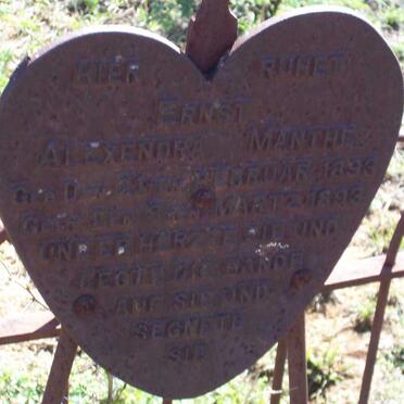 MANTHE Ernst Alexendra 1893-1893