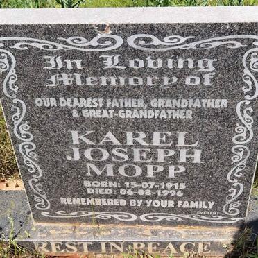 MOPP Karel Joseph 1915-1996