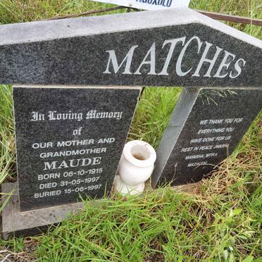 MATCHES Maude 1915-1997