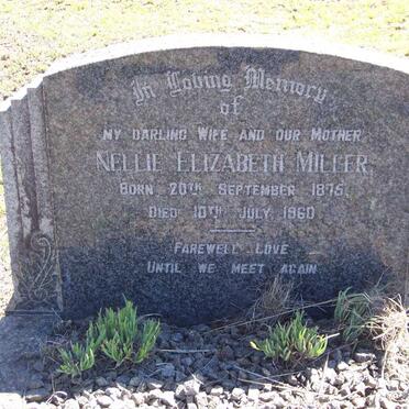 MILLER Nellie Elizabeth 1875-1960
