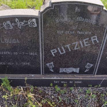 PUTZIER Otto Wilhem 1898-1952 &amp; Louisa SEEBER 1904-1978