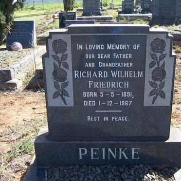 PEINKE Richard Wilhelm Friedrich 1891-1967