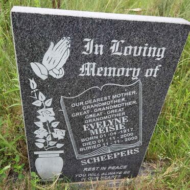 SCHEEPERS Evelyne Meisie 1917-2000