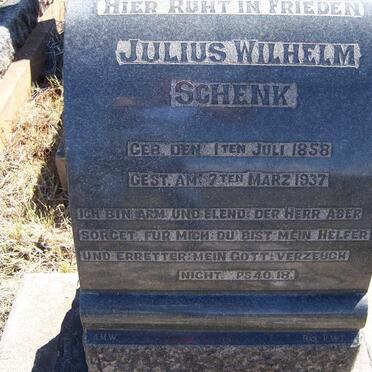 SCHENK Julius Wilhelm 1858-1937