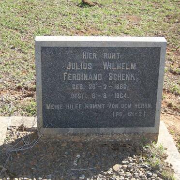SCHENK Julius Wilhelm Ferdinand 1886-1964