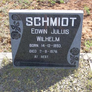 SCHMIDT Edwin Juluis Wilhelm 1893-1976
