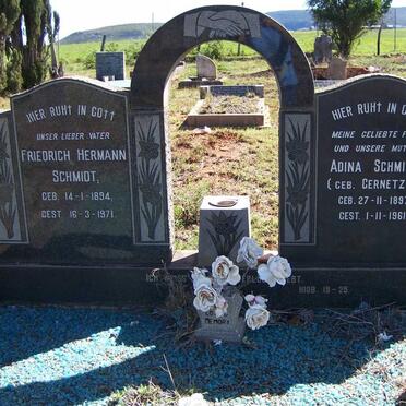 SCHMIDT Friedrich Hermann 1894-1971 &amp; Adina GERNETZKY 1897-1961