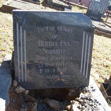SCHMIDT Hertha Eva nee SCHWULST 1904-1958