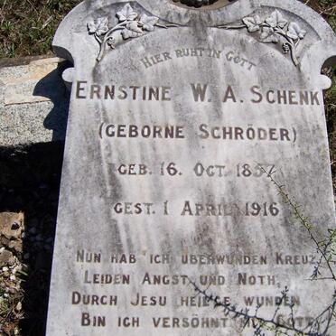 SCHENK Ernstine W.A. nee SCHRODER 1857-1916