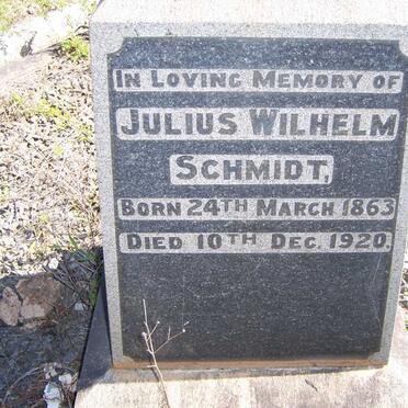SCHMIDT Julius Wilhelm 1863-1920