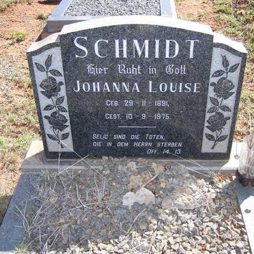 SCHMIDT Johanna Louise 1891-1975