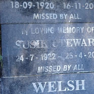 STEWART Susie 1922-2012