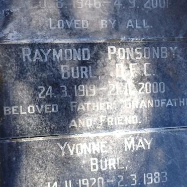 BURL Raymond Ponsomby 1919-2002