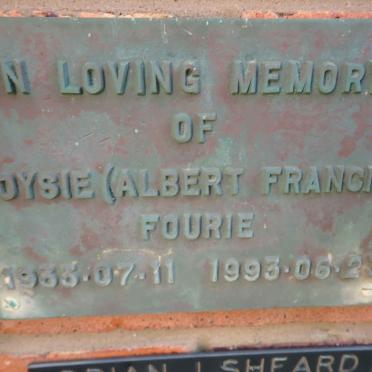 FOURIE Albert Francis 1933-1993