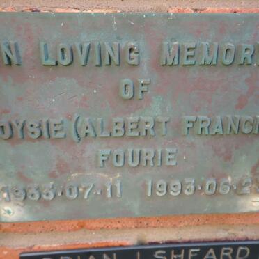 FOURIE Albert Francis 1933-1993