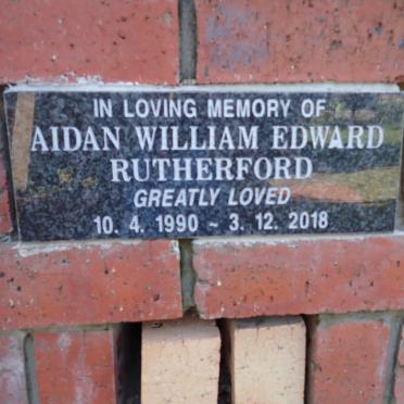 RUTHERFORD Aidan William Edward 1990-2018