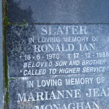 SLATER Ronald Ian 1970-1988