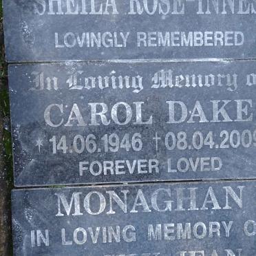 DAKE Carol 1946-2009