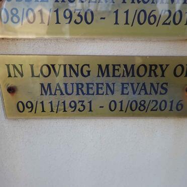 EVANS Maureen 1931-2016