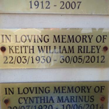 RILEY Keith William 1930-2012