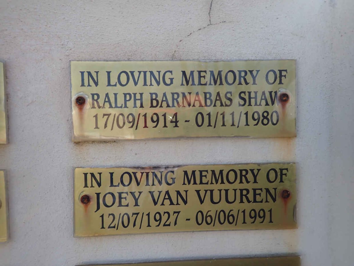 SHAW Ralph Barnabas 1914-1980