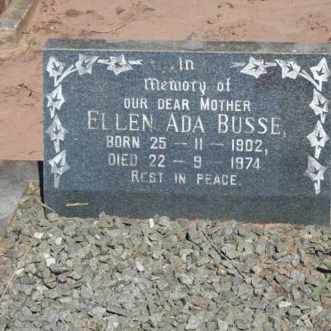 BUSSE Ellen Ada 1902-1974