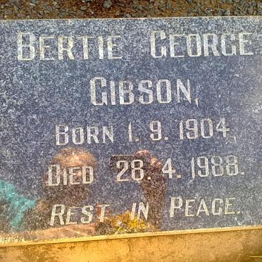 GIBSON Bertie George 1904-1988