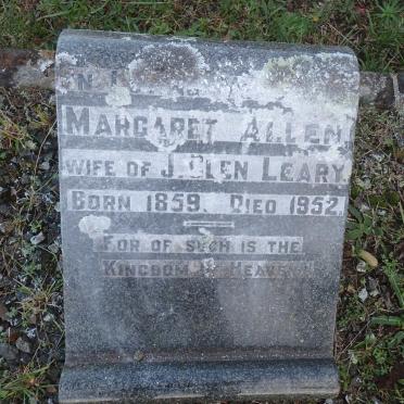 LEARY Magaret Allen 1859-1952