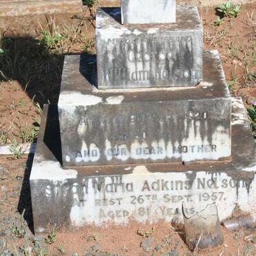 NELSON George William -1920 &amp; Sarah Maria Adkins -1957