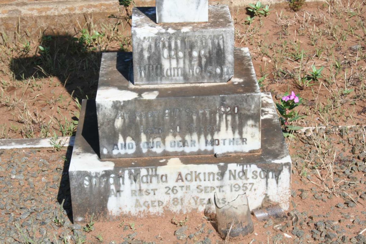 NELSON George William -1920 & Sarah Maria Adkins -1957