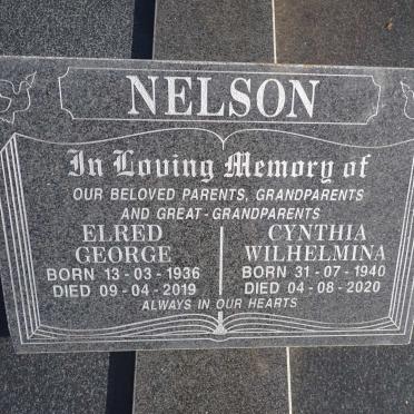 NELSON Elred George 1936-2019 &amp; Cynthia Wilhelmina 1940-2020