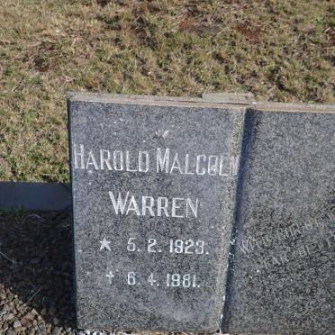 WARREN Harold Malcolm 1923-1981
