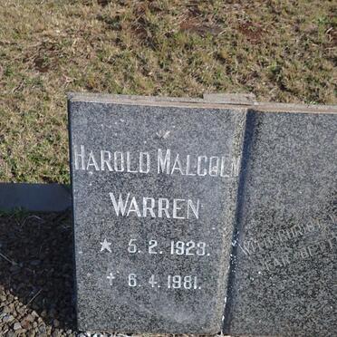WARREN Harold Malcolm 1923-1981